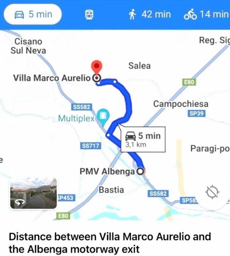 Villa Marco Aurelio Cisano sul Neva Экстерьер фото